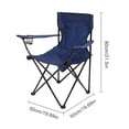 thumbnail image 4 of Silla Plegable para Acampar Y Pescar Con Transporte Reposabrazos Picnic en La Playa, 4 of 9