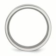thumbnail image 2 of Stainless Steel Black Carbon Fiber Inlay Flat 8mm Polished Band Ring 9 Size, 2 of 6