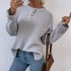 thumbnail image 4 of Suéteres Para Mujer Suéteres de Otoño Casual Moda Cuello Redondo Blusa de Manga Larga Odeerbi  ODB147288, 4 of 9