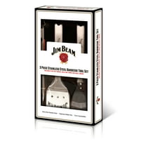 JIM BEAM 3PC BBQ SET SS