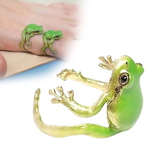 Riforla Latest Tree Ring Adjustable Tree Ring Creative Ring Open Shaped Delicate Ring Jewelry Dolls & Accessories Green