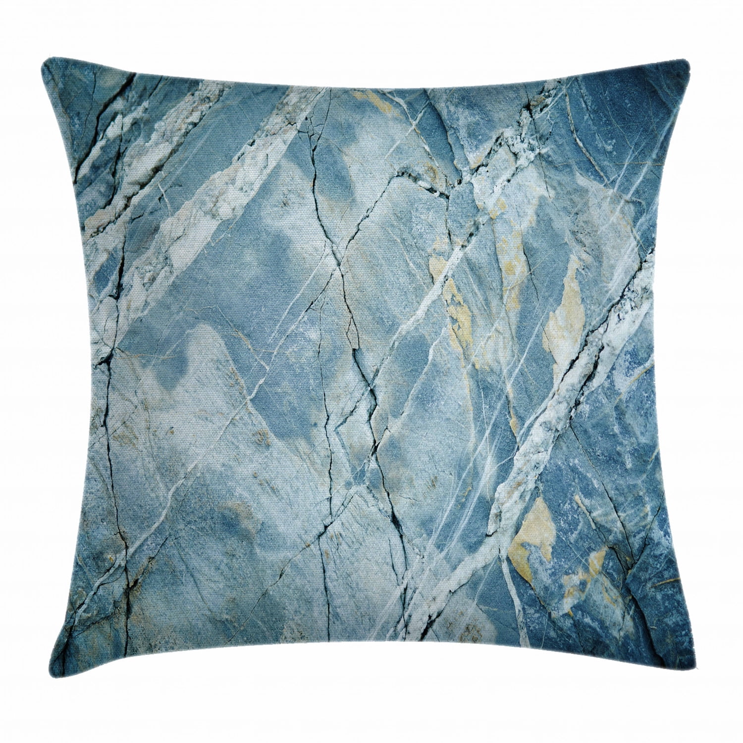 Marble Throw Pillow Cushion Cover, Exquisite Granite Stone Architecture