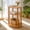 Light brown, variant on GOODLAN Wooden 3-Tier Side Table, Small End Table for Living Room and Bedroom, Rustic Walnut Vintage Accent Coffee Table Nightstand with Storage