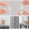 thumbnail image 5 of Cosmug 4 Pack Clear Diamond Cabinet Knobs | Self-Adhesive Drawer Pulls No Drill Needed | Crystal Wardrobe Kitchen Bathroom Handles | 20Mm Hardware Furniture Upgrade, White, 5 of 8