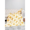 thumbnail image 7 of PacificPlex Preppy Plush Soft Smile Happy Face Blanket Reversible (50 x 60, Gold), 7 of 7