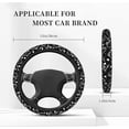 thumbnail image 6 of Kitty Cat Car Accessories Hello Black Cute Kawaii Steering Wheel Cover Women Car Steering Wheel Covers Protector Universal 15 Inch, 6 of 8