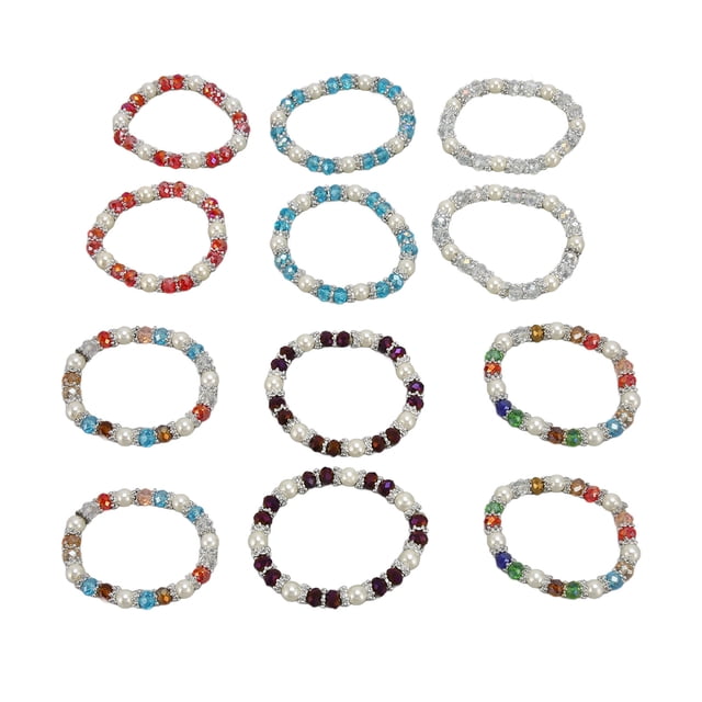 Pulsera De Cuentas, Elegante Y Elegante Pulsera Elástica Exquisita De 8 Mm Para Mujer Para Una Cita