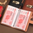 thumbnail image 4 of Retro Password Lock Cash Book - High-Quality PU Secure Storage Notebook with Double-Sided Visible Pages, 4 of 7
