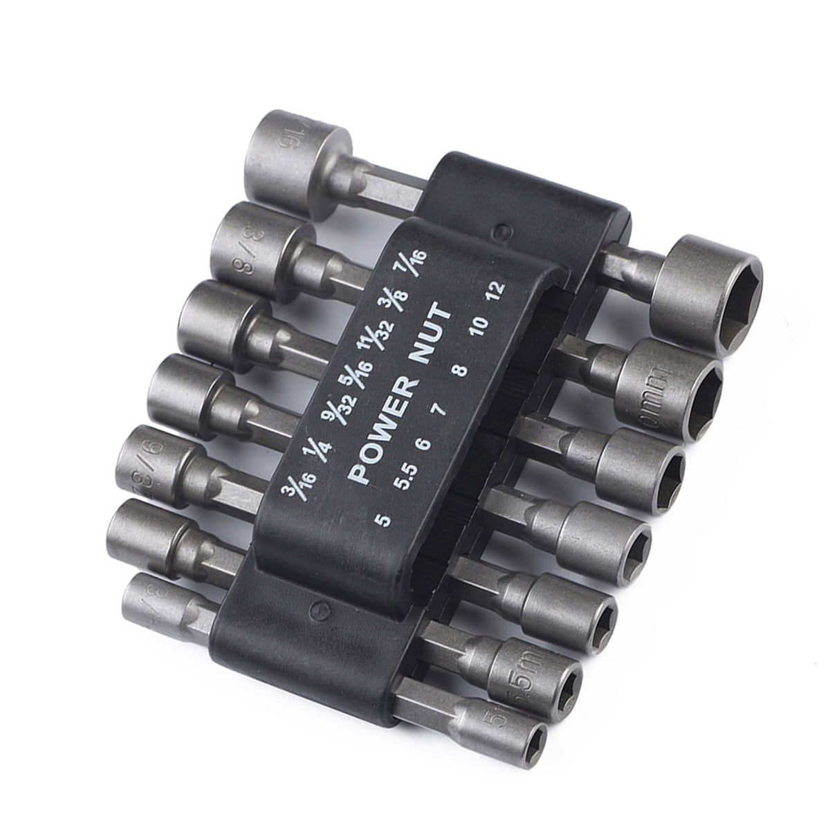 14 Pcs 5 12mm Imperial Socket Nut Impact Driver Adapter Drill Bits 1 4 Inch Hex Tool Set Nut Driver Socket Bit Set