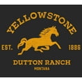 thumbnail image 2 of Women's Yellowstone Dutton Ranch Horse Logo Graphic T-Shirt, 2 of 4