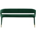 thumbnail image 3 of Meridian Furniture Destiny Green Velvet Bench, 3 of 6