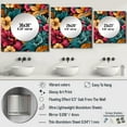 thumbnail image 4 of Designart "Tropical Watercolor Melody" floral Square Mirror For Wall Decor - Large Multicolor Square Mirror Printed Wall Decor - Cottage Square Living Room Mirror, 4 of 5