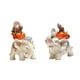 thumbnail image 5 of 2 estatuas de elefantes de la suerte, figuras de animales, decoración de mesa central, manualidades Blanco, 5 of 9