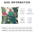 thumbnail image 5 of Pieces Soft Pillowcases King Cockatoo Parrot Banana Leaves Decorative Bed Pillow Sham Rectangle Cushion Cover for Sofa Couch Zipper Closure, 5 of 5