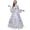 Grey, variant on HNMKIU Halloween Clothes Elegant Gothic Lace Long Dress Halloween Gown Formal Party Attire Grey,M