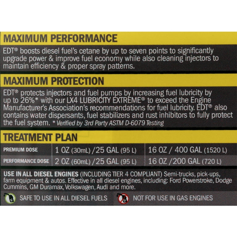 DIESEL TREATMENT | SINGLE DOSE DIESEL TREATMENT | SINGLE DOSE