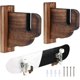 thumbnail image 1 of 2 Sets Skateboard Display Stands Skateboard Wall Rack Display Wooden Wall Hanging Display Shelf for Skateboard Storage Home Decor 4.92x5.15x1.61 inch, 1 of 5