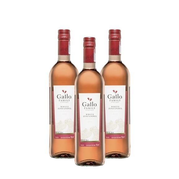 PACK DE 3 VINO ROSADO GALLO FAMILY WHITE ZINFANDEL 750ML
