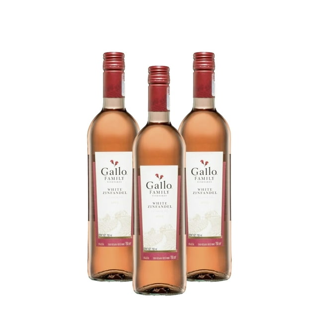 PACK DE 3 VINO ROSADO GALLO FAMILY WHITE ZINFANDEL 750ML