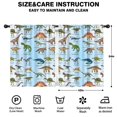 thumbnail image 2 of Blackout Kids Curtains,Colorful Dinosaurs Names Labels Pattern Childrens Insulated Curtains Set Of 2,Bedroom Essentials,Toddler Room Decor 42"x54", 2 of 5
