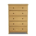 thumbnail image 3 of Grain Wood Furniture Shaker 5-Drawer Solid Wood Chest with a Natural Finish, 3 of 8