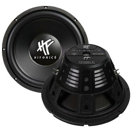 Hifonics HFX12D4BK 12 in. Dual 4 Ohm 800W Dual Voice Coil Subwoofer, Black