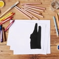thumbnail image 4 of KAKOWELY 4Ud Guantes Para Dibujo Artístico De Dos Dedos Negros Con Antideslizante Y Antimancha, 4 of 7