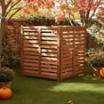 thumbnail image 4 of 3-Panel Outdoor Air Conditioner Fence Screen, Outside Wood Privacy Fence, 32" W x 38" H, 4 of 12
