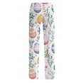 thumbnail image 5 of Easter Plus Size Pajamas for Women Cute Bunny Print Soft Lounge Pants Soft Pajama Lounge Pants Cozy Easter Gifts Pajamas for Women, 5 of 6