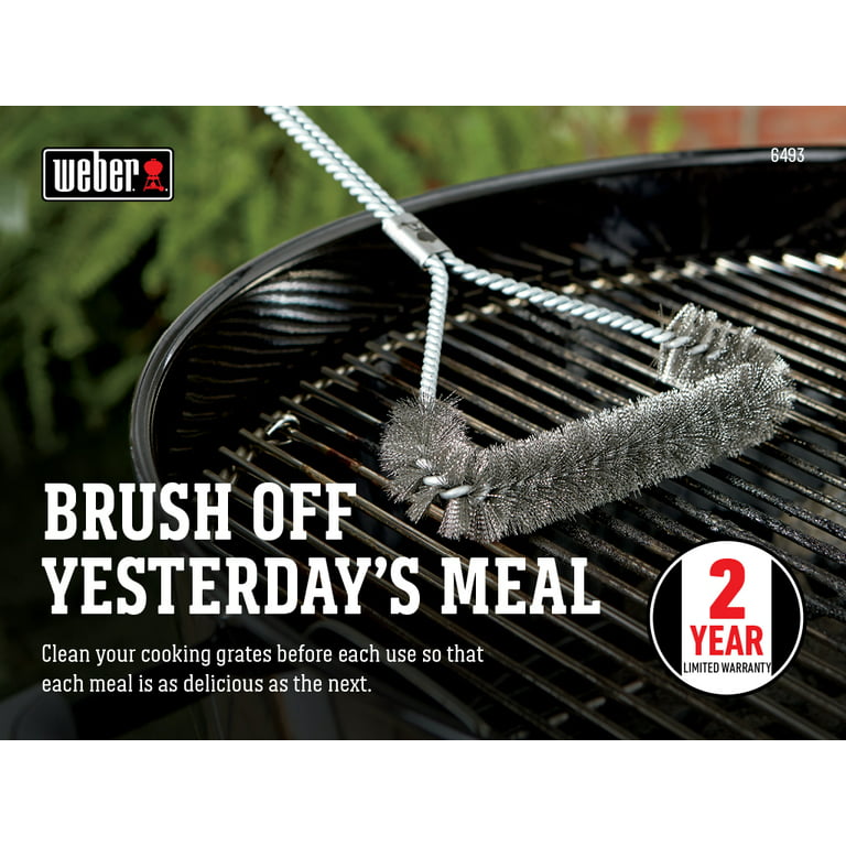 GRILLART Grill Brush and Scraper with Deluxe Handle -Safe Stainless Steel  Wire Grill Brush for Gas Infrared Charcoal Porcelain Grills - BBQ Cleaning