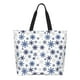 thumbnail image 1 of Balery blue Snowflake Prints Bolsa Tote Estilo Estético con Cremalleras, Bolsa de Hombro, Bolsa de Compras Grande y Plegable, 1 of 8