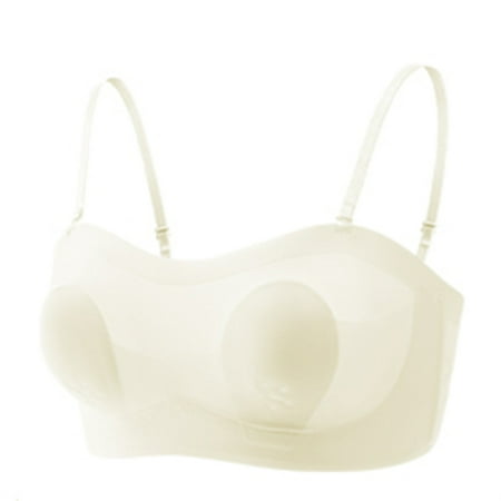 270 Seamless One-Piece Ultra-Thin Ice Silk Underwear Women s Comfortable Breathable Tube Top Strapless Rabbit Ears Tube Top Bra