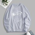 thumbnail image 2 of Gibobby Sudadera oversize mujer Sudadera delgada y ligera con gráficos divertidos de manga larga para mujer(Gris,M), 2 of 3