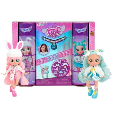 BFF by Cry Babies 2pk Coney and Sydney 8 inch Fashion Dolls, Ages 4  Years