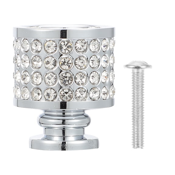 Pulls Knobs Handle Cabinet Knob Office 3X2.4CM Silver