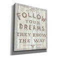 thumbnail image 2 of Epic Graffiti 'Follow Dreams Driftwood' by Sue Schlabach, Canvas Wall Art, 26"x30", 2 of 2
