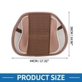 thumbnail image 4 of Almohada lumbar de masaje para asiento de automóvil Unique Bargains con cuentas de bambú 38x44cm Malla Marrón 1 Pc, 4 of 6