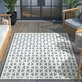 thumbnail image 6 of Well Woven Sila Ciel Modern Geometric Blue 5'3" x 7'3" Indoor/Outdoor Area Rug, 6 of 7
