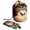 Multicolor 2, variant on PhooArto Drawstring Cosmetic Bag, Barrel Shaped Portable Travel Makeup Bags, Watercolor Splash Monkey Large Capacity Waterproof Multifunctional Bucket Toiletry Bag