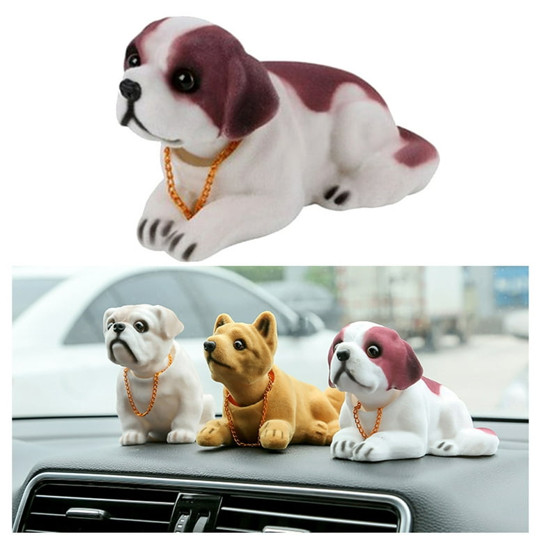 Head Dashboard Dog Car Decorations Shaking Animal Toys Bobblehead Resin  Decoration Doll Puppy Figures Interior Figurines
