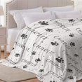 thumbnail image 5 of Personalized Puppy Dog Paw Print Blanket Custom Gifts Super Soft Lightweight Flannel Blankets Throw for Kids, Adult, Suitable for Couch, Sofa, Bed, Camping, Travel All Seasons 60"x80" for Adult, 5 of 6