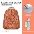 thumbnail image 5 of Mantra Jacquard Backpack - Elegant Woven Design Bookbag for Formal Campuses, Ornate Patterns, Classy Gift for Law & Med Students, 5 of 6