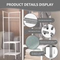 thumbnail image 3 of Corner Coat Rack, 71 X 18 X 18" 2-Tier Corner Hall Tree, Metal Coat Rack with Shoe Storage, Sturdy Hall Tree for Entryway Hallway Bedroom Bathroom Living RoomTree, 3 of 6