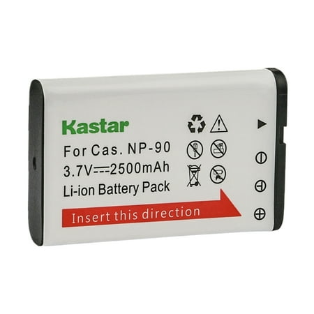 Kastar 1-Pack Battery Replacement for Casio NP-90 NP-90DBA Battery BC-90L Charger Casio Exilim EX-FH100 EX-FH100BK Exilim EX-H10 Exilim EX-H15 Exilim EX-H20 EX-H20G EX-H20GBK EX-H20GSR Cameras