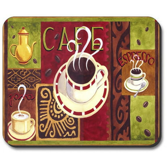 Art Plates Mouse Pad - Coffee Cafe