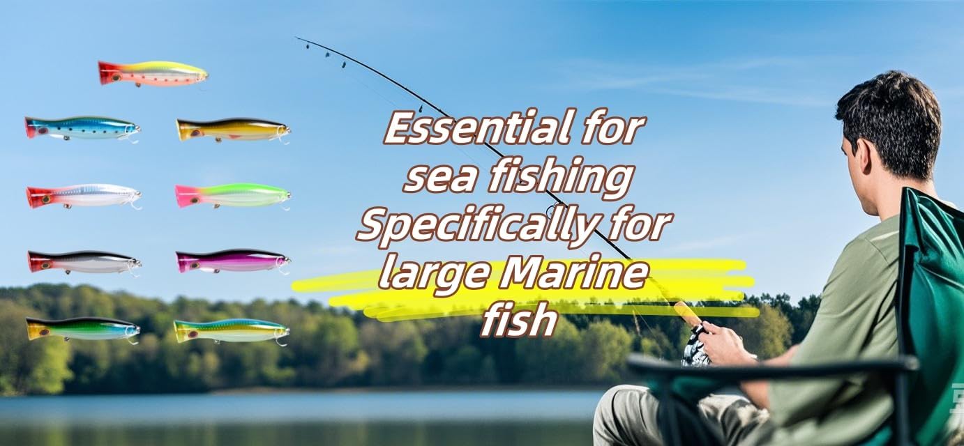 ABPETE fishing lures,Saltwater Hard Lures ,Deep Diver Trolling Baits for Marlin & Tuna, Heavy Duty Offshore Lures with Anti-Corrosion Hooks