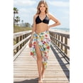 thumbnail image 2 of HAPPY BAY Women's Beachwear Summer Bikini Wraps Beach Wrap Coverups Sarong Skirt Swimsuit Swimwear Swim Cover up for Women One Size White_AD354, 2 of 5