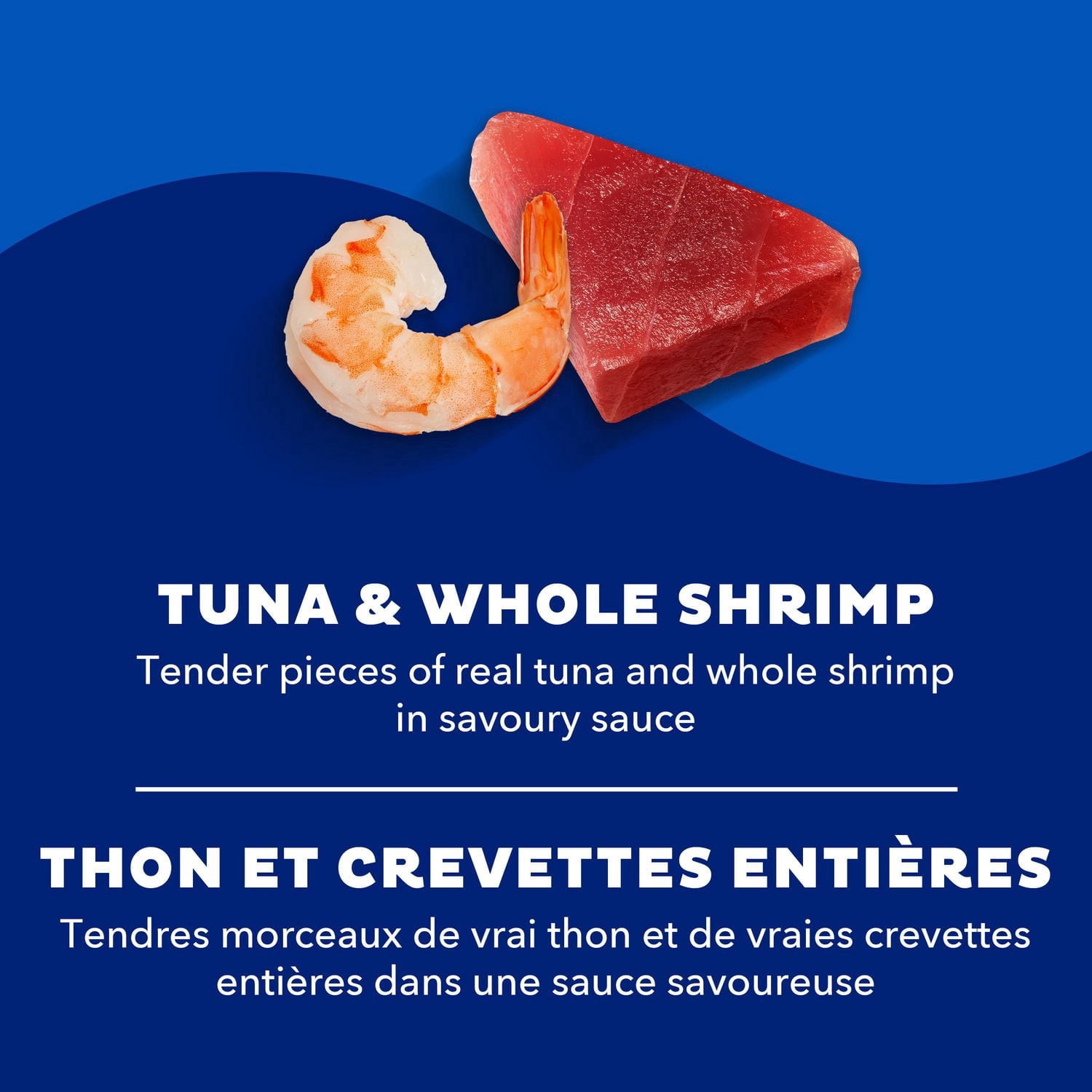 Meow Mix Nourriture pour Chats Tendres en Sauce avec du Vrai Thon et de Vraie Crevette Entière 78g