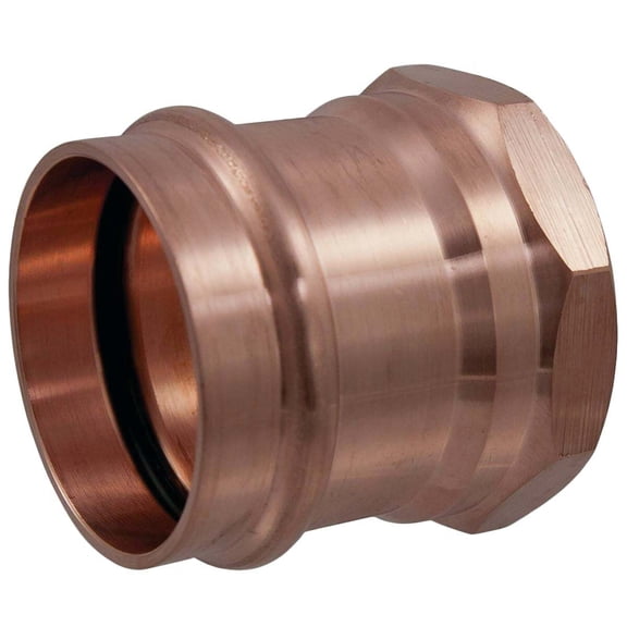 Nibco 9025250PCU 1 In. Press by Female Copper Pipe Adapter - Quantity 5