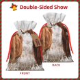thumbnail image 2 of Fuzoiu Yak Print Christmas Gift Bag,Burlap Gift Bag with Drawstring Closure & Hang Tag,Perfect for Holidays, Birthdays, and Special Occasions-Small, 2 of 7
